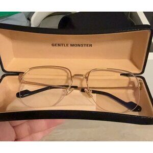 Gentle Monster Series S Gold Frame Prescription Eyeglasses With Clear Lenses & C